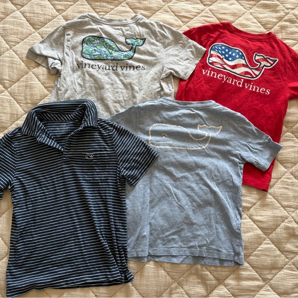 Vineyard Vines graphic T-Shirts and Polo bundle boys 6/7 - Picture 1 of 3